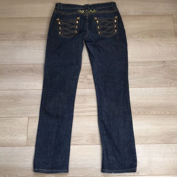 Coogi Jeans Size 7/8 with Military Details on Back Pockets Size 8 - Picture 3 of 16